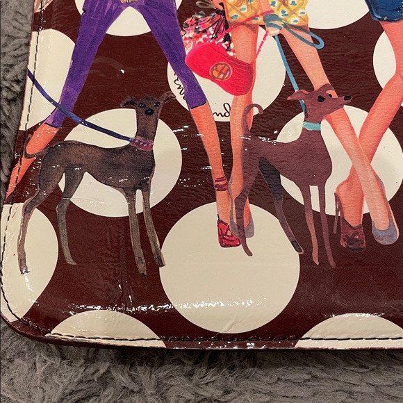 HENRI BENDEL Tablet/iPad Lined 8x10 Sleeve Case Bendel It Girls Polka Dots | GUC - Picture 7 of 16